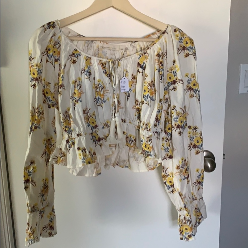 L/S crop top NWOT